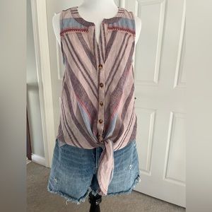 Maeve by Anthropologie Linen Button-Down Shirt - Size 4 - NWT